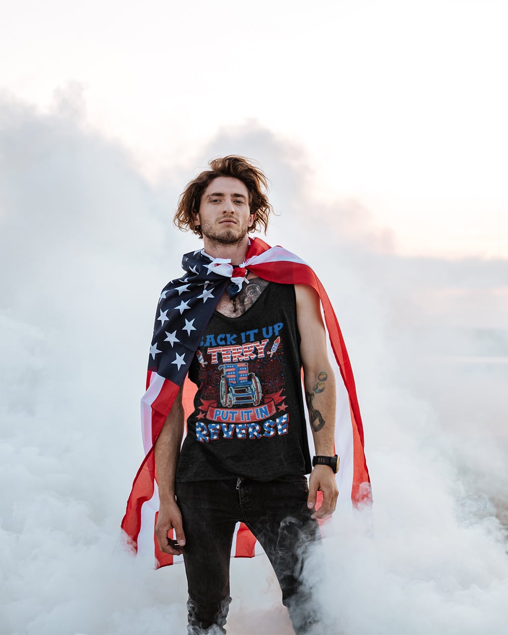 4VT. Back It Up Terry tank top mockup2