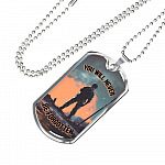 You Will Never Be Forgotten Dog Tag Pendant Necklace - Veteran Dog Tag Gift