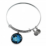 Blue Sea Turtle Wisdom Slow Down Spend More Time at the Beach Enjoy Time By Yourself Breathe Circle Pendant Necklace