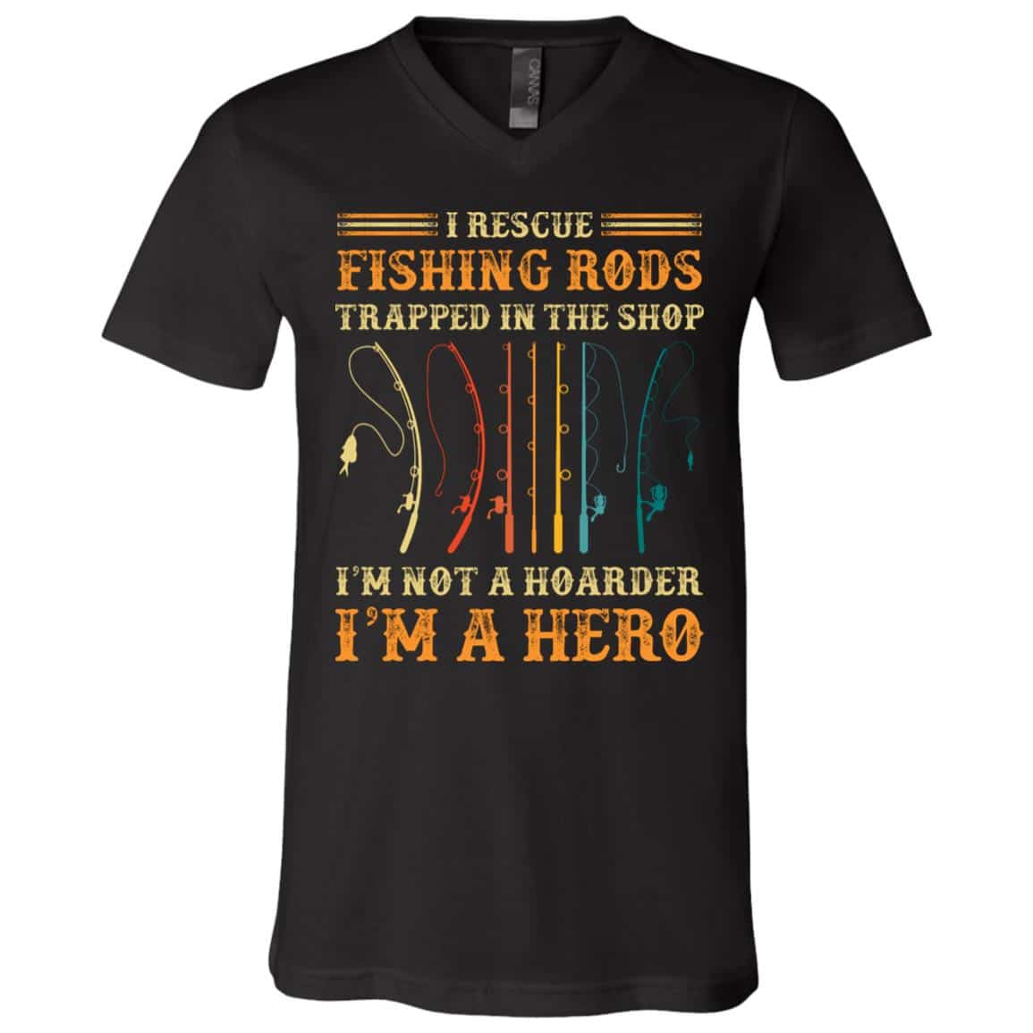 rods, Black, V-Neck T-Shirt