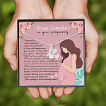 From Mom to My Daughter on Your Pregnancy Is the Only Time in Life Alluring Pendant Necklace