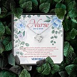Personalized Nurse Strong To Tolerate Everything And Soft To Understand Everyone Love Knot Necklace