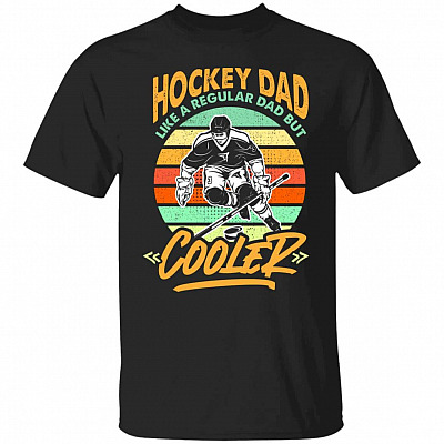 Hockey Dad Like Tshirt, Black, Unisex T-Shirt