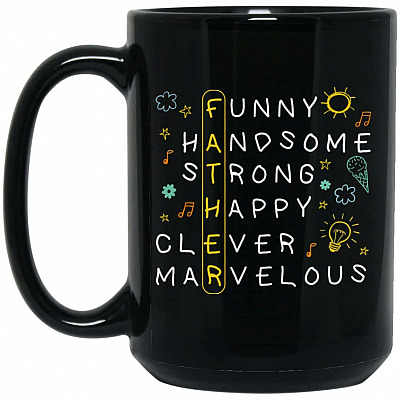 15 oz. Black Mug