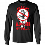 Warning I'm Not Vaccinated Hoodie, Black, Long Sleeve