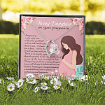 From Mom to My Daughter on Your Pregnancy Is the Only Time in Life Forever Love Pendant Necklace