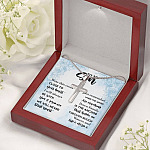 To My Son Wear This Cross Close To Your Heart I Will Always With You Artisan Crafted Cross Necklace
