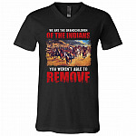 We Are The Grandchildren Tshirt, Black, V-Neck T-Shirt