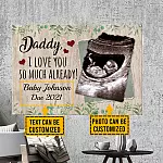 Personalized Photo Daddy I Love You So Much Already Dad To Be Wrapped Framed Canvas Prints - Unframed Poster