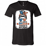 Just A Regular Mom Trying NShirt, Black, V-Neck T-Shirt Just A Regular Mom Trying NShirt, Black, V-Neck T-Shirt