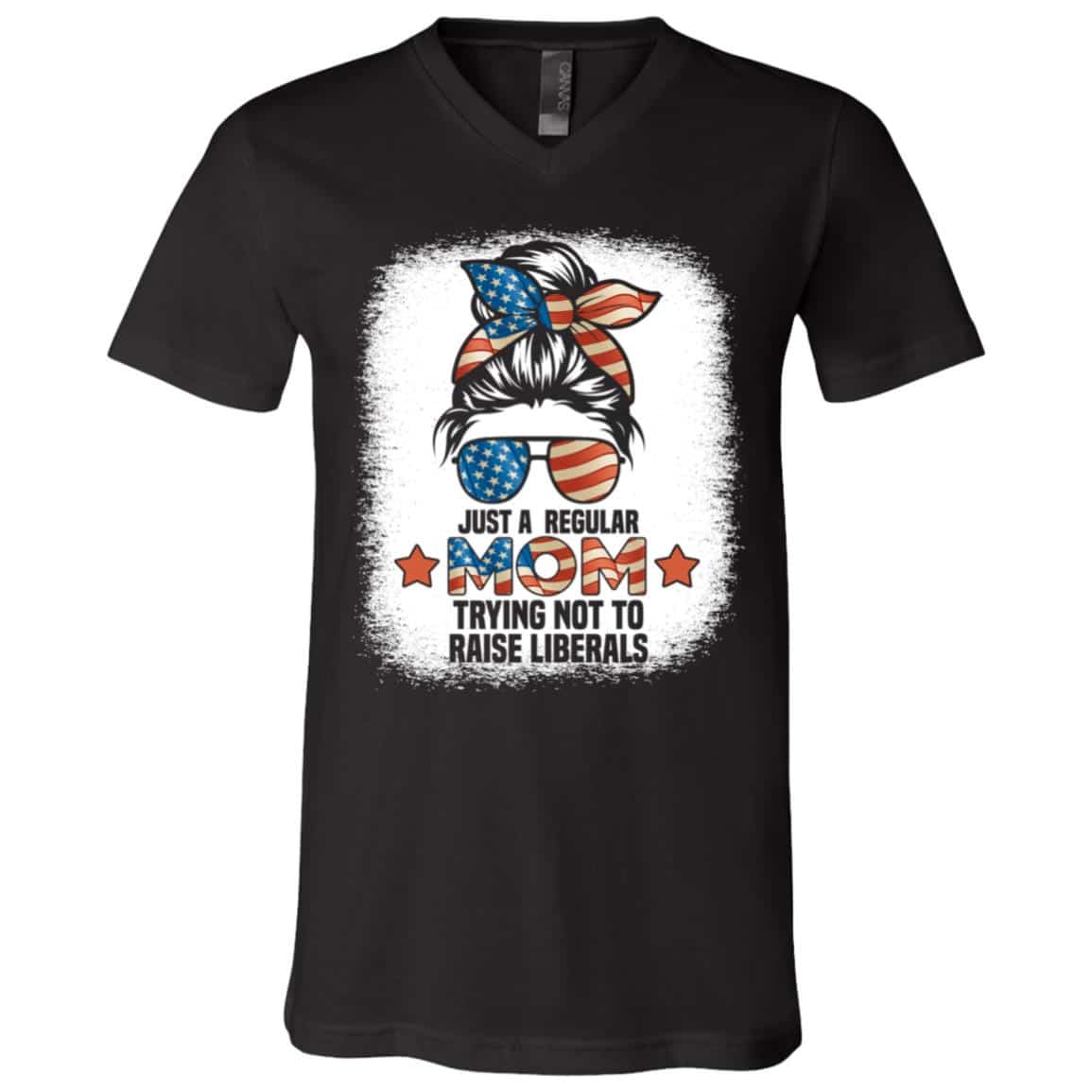 Just A Regular Mom Trying NShirt, Black, V-Neck T-Shirt Just A Regular Mom Trying NShirt, Black, V-Neck T-Shirt