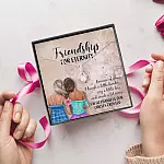 Friendship For Eternity Alluring Beauty Pendant Necklace - Friendship Necklace for Best Friend Gift
