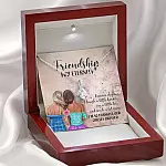 Friendship For Eternity Alluring Beauty Pendant Necklace - Friendship Necklace for Best Friend Gift