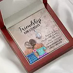Friendship For Eternity Alluring Beauty Pendant Necklace - Friendship Necklace for Best Friend Gift