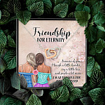 Friendship For Eternity Joined Interlocking Hearts Pendant Necklace - Friendship Necklace For Best Friend