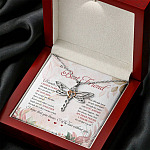To My Best Friend Thank You For All That You Do I'd Lost Without You Dragonfly Necklace