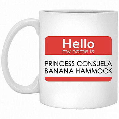 Hello My Name Is Princess Hammock, White, 11 oz. White Mug