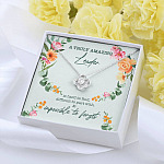 A Truly Amazing Leader Is Hard To Find Love Knot Necklace - Boss Necklace Retirement Gift - Leadership Gifts