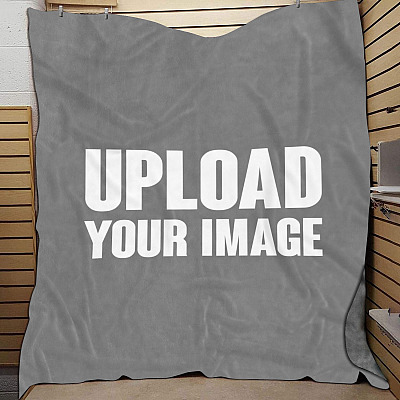 Personalized Your Own Photo - Memorable Custom Image Fleece Blanket - Mink Blanket - Woven Blanket
