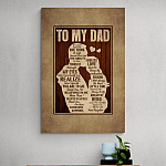 From Daughter To My Dad If I Could One Thing In Life I Would Give You The Ability Framed Canvas Prints