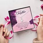 To My Daughter You Are My Pride I Will Always Protect You Alluring Beauty Pendant Necklace - Gift For Daughter
