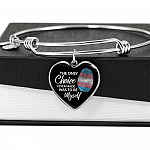 Transgender The Only Choice I Ever Made Was To Be Myself Heart Pendant Necklace - Transgender Pride Flag Gift