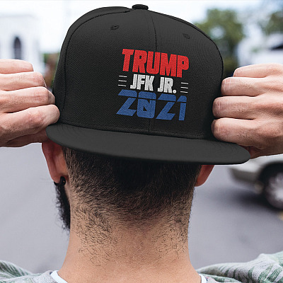 Donald Trump JFK Jr. Twill Cap - Snapback Hat - Trump 2024 Supporter Trucker Hat