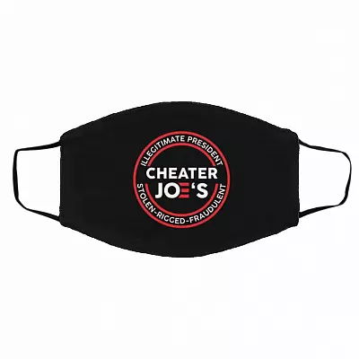 Illegitimate President, Black, Cloth Face Cover – Medium/Large