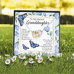 To My Dearest Granddaughter I Know You Be The Most Beautiful Chapters Interlocking Hearts Pendant Necklace