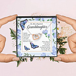 To My Dearest Granddaughter I Know You Be The Most Beautiful Chapters Interlocking Hearts Pendant Necklace