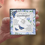 To My Dearest Granddaughter I Know That You Will Be One Of The Most Beautiful Chapters Love Knot Necklace