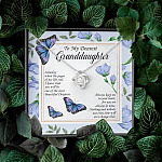 To My Dearest Granddaughter I Know That You Will Be One Of The Most Beautiful Chapters Love Knot Necklace