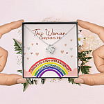 LGBT Lesbian This Woman Completes Me Love Knot Pendant Necklace - Gift For Lesbian LGBT Lesbian This Woman Completes Me Love Knot Pendant Necklace - Gift For Lesbian