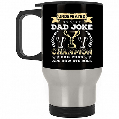 14 oz. Silver Travel Mug