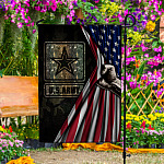 3. US Army Flag Garden Flag Mockup 4
