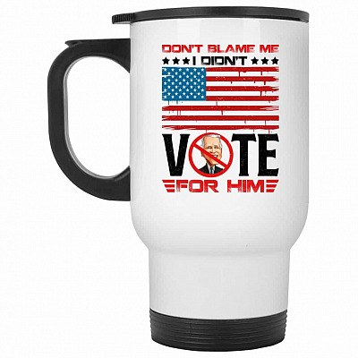 14 oz. White Travel Mug