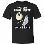 Y'all Went from Sheep to Lab Rats T-Shirt, Black, Unisex T-Shirt