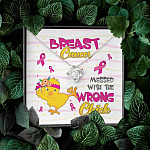 Pink Ribbon Breast Cancer Messed with the Wrong Chick Love Knot Pendant Necklace Gifts Pink Ribbon Breast Cancer Messed with the Wrong Chick Love Knot Pendant Necklace Gifts