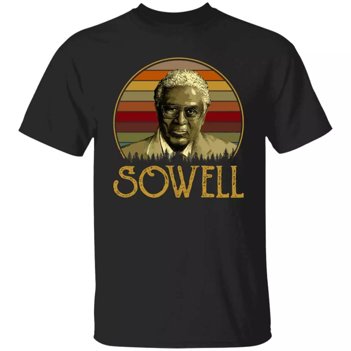 Thomas Sowell Vintage Retro T-Shirt, Black, Unisex T-Shirt Thomas Sowell Vintage Retro T-Shirt, Black, Unisex T-Shirt