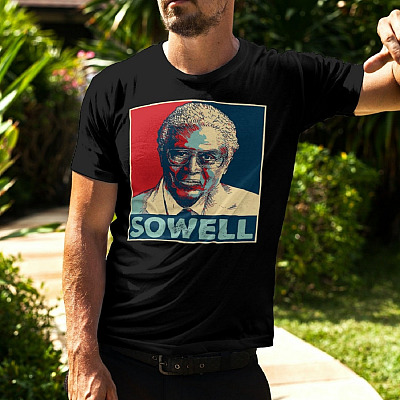 Alternative view of Thomas Sowell T-Shirt