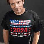 Trump 2024 The Revenge Tour Pro Trump Anti Biden T-shirt - V-neck - Trump Supporter Republican Shirt