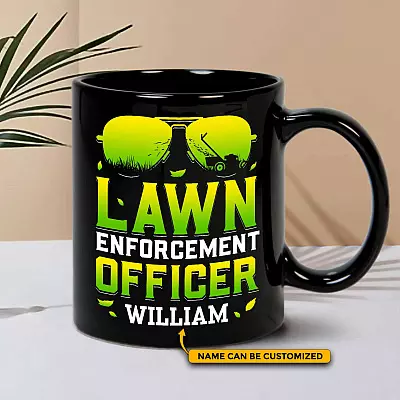 Personalized Lawn Enforcement Officer Ceramic Coffee Mug