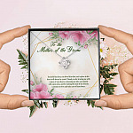 To The Mother Of The Groom You Held Him First Love Knot Pendant Necklace - Mother In Law Necklace