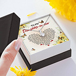 To My Daughter In Law We Both Love Same Man Alluring Beauty Pendant Necklace Wedding Gifts From Mother In Law