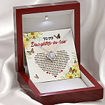 To My Daughter In Law We Both Love The Same Man Love Knot Necklace - Wedding Gifts From Mother In Law To My Daughter In Law We Both Love The Same Man Love Knot Necklace - Wedding Gifts From Mother In Law