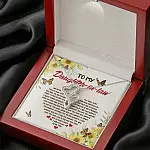 To My Daughter In Law We Both Love The Same Man Double Hearts Necklace - Wedding Gifts