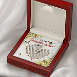 To My Daughter In Law We Both Love The Same Man Double Hearts Necklace - Wedding Gifts