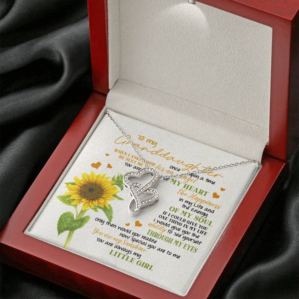 To My Granddaughter You Are The Best Of My Heart Double Hearts Necklace - Granddaughter Gifts From Grandma To My Granddaughter You Are The Best Of My Heart Double Hearts Necklace - Granddaughter Gifts From Grandma