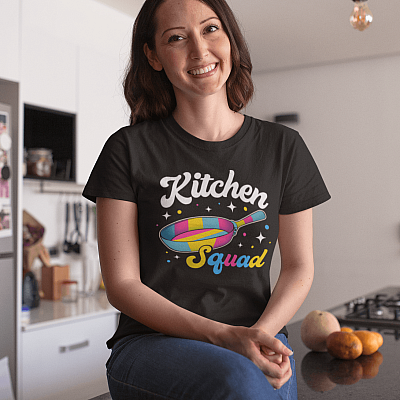 Alternative view of Cool Kitchen Squad T-Shirt - Funny Pansexual Color Pan Cuisine Gifts Shirt