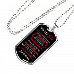 Personalized to My Son You Are Always in My Heart Dog Tag Pendant Necklace